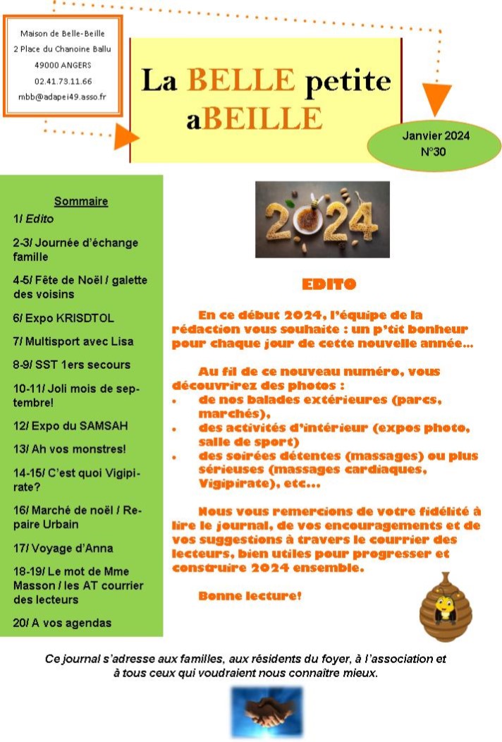 Journal N°30 janvier 2024